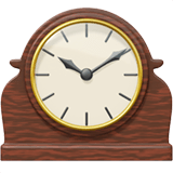 Mantelpiece Clock emoji, Apple, iOS 17.4