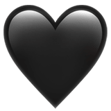 Black Heart emoji, Apple, iOS 17.4