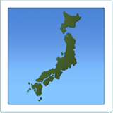 Map of Japan emoji, Apple, iOS 17.4