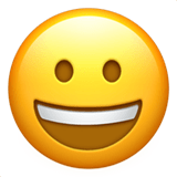 Grinning Face emoji, Apple, iOS 17.4