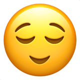 Relieved Face emoji, Apple, iOS 17.4
