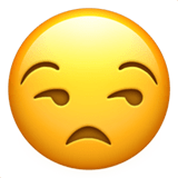 Unamused Face emoji, Apple, iOS 17.4