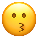 Kissing Face emoji, Apple, iOS 17.4
