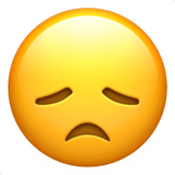 Disappointed Face emoji, Apple, iOS 17.4
