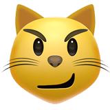 Cat with Wry Smile emoji, Apple, iOS 17.4
