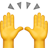 Raising Hands emoji, Apple, iOS 17.4