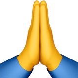 Folded Hands emoji, Apple, iOS 17.4