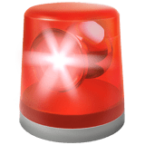 Police Car Light emoji, Apple, iOS 17.4