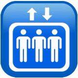 Elevator emoji, Apple, iOS 17.4
