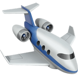 Small Airplane emoji, Apple, iOS 17.4