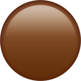 Brown Circle emoji, Apple, iOS 17.4