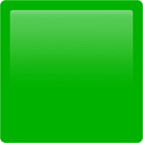 Green Square emoji, Apple, iOS 17.4