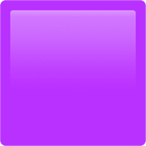 Purple Square emoji, Apple, iOS 17.4
