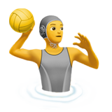Person Playing Water Polo emoji, Apple, iOS 17.4