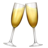 Clinking Glasses emoji, Apple, iOS 17.4