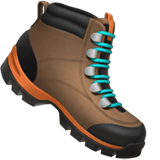 Hiking Boot emoji, Apple, iOS 17.4