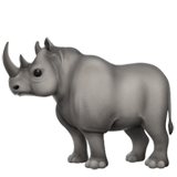 Rhinoceros emoji, Apple, iOS 17.4