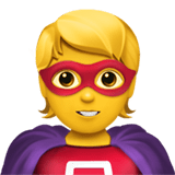 Superhero emoji, Apple, iOS 17.4