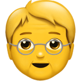 Older Person emoji, Apple, iOS 17.4