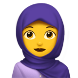 Woman with Headscarf emoji, Apple, iOS 17.4