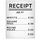 Receipt emoji, Apple, iOS 17.4