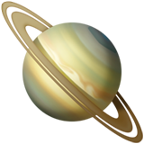 Ringed Planet emoji, Apple, iOS 17.4