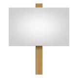 Placard emoji, Apple, iOS 17.4