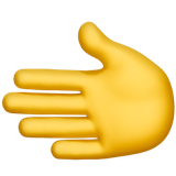 Leftwards Hand emoji, Apple, iOS 17.4