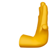 Rightwards Pushing Hand emoji, Apple, iOS 17.4
