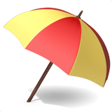 Umbrella On Ground emoji, Apple, iOS 17.4