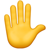 Raised Hand emoji, Apple, iOS 17.4