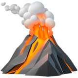 Volcano emoji, Apple, iOS 18.4
