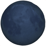 New Moon emoji, Apple, iOS 18.4