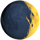 Waxing Crescent Moon emoji, Apple, iOS 18.4