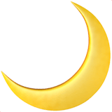 Crescent Moon emoji, Apple, iOS 18.4