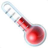 Thermometer emoji, Apple, iOS 18.4