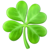 Four Leaf Clover emoji, Apple, iOS 18.4