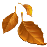Fallen Leaf emoji, Apple, iOS 18.4