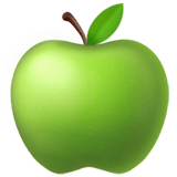 Green Apple emoji, Apple, iOS 18.4