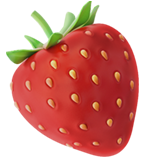 Strawberry emoji, Apple, iOS 18.4
