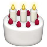 Birthday Cake emoji, Apple, iOS 18.4