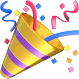 Party Popper emoji, Apple, iOS 18.4