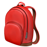 Backpack emoji, Apple, iOS 18.4