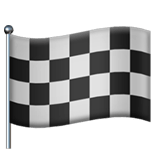 Chequered Flag emoji, Apple, iOS 18.4