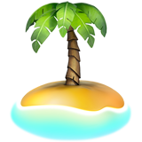 Desert Island emoji, Apple, iOS 18.4