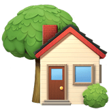 House with Garden emoji, Apple, iOS 18.4