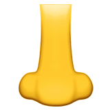 Nose emoji, Apple, iOS 18.4