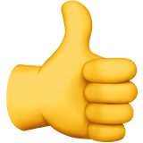Thumbs Up emoji, Apple, iOS 18.4