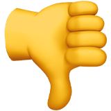 Thumbs Down emoji, Apple, iOS 18.4