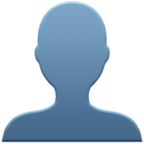 Bust in Silhouette emoji, Apple, iOS 18.4